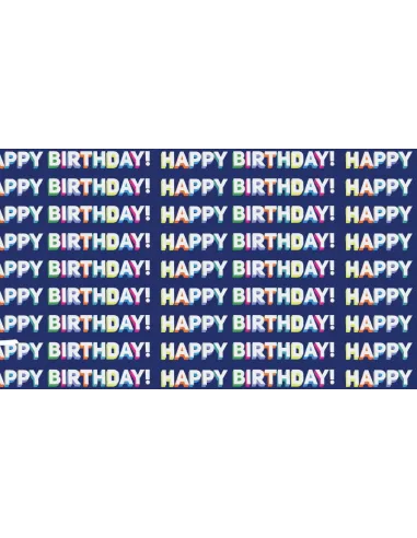 PAPEL REGALO 50X70 HAPPY BIRTHDAY R. 46253