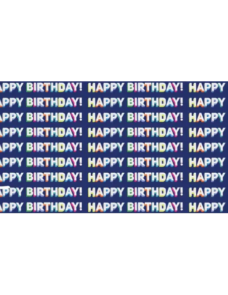 PAPEL REGALO 50X70 HAPPY BIRTHDAY R. 46253