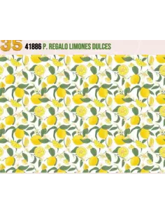 PAPEL REGALO 50X70 LIMONES DULCES R. 41886
