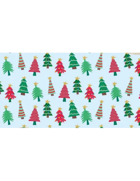 PAPEL REGALO/NAV 50X70 ARBOLES EN NIEVE R. 55995
