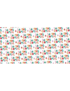 PAPEL REGALO NAV. 50X70 SANTA IS COMING R. 46045