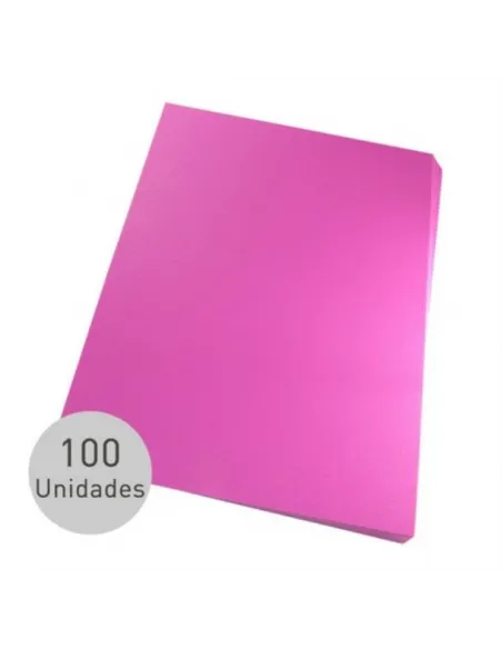 PASTA P/ANILLADO A4 TRASLUCIDO ROSADO