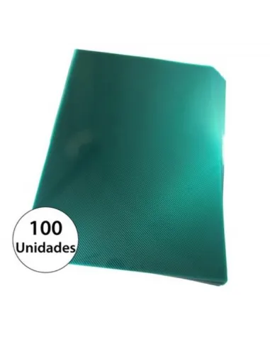 PASTA P/ANILLADO A4 TRASLUCIDO VERDE