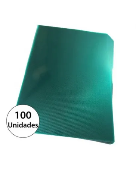 PASTA P/ANILLADO A4 TRASLUCIDO VERDE