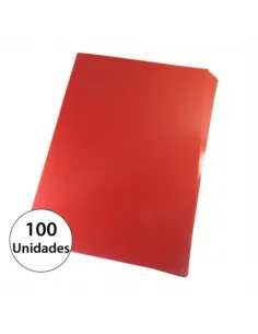 PASTA P/ANILLADO A4 TRASLUCIDO ROJO