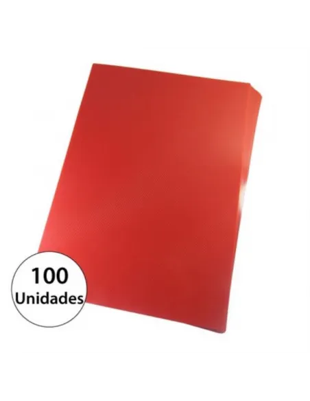PASTA P/ANILLADO A4 TRASLUCIDO ROJO