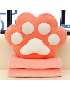 PELUCHE PATITA C/COLCHA TIPO ALMOHADA 50CM