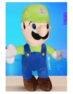 PELUCHE RAJ LUIGI 28CM