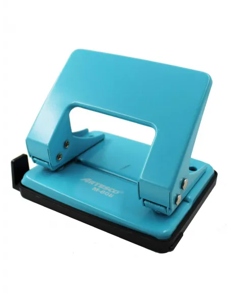 PERFORADORA ARTESCO M-608 CELESTE PASTEL  20 HOJAS