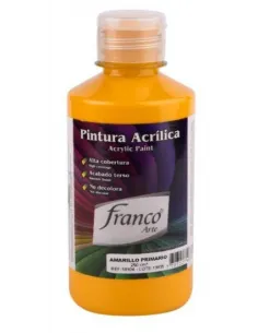 PINTURA FRANCO ACRILICA 250ML AMARILLA