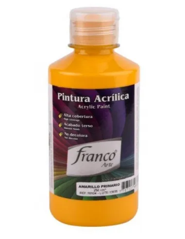 PINTURA FRANCO ACRILICA 250ML AMARILLA