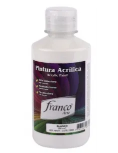 PINTURA FRANCO ACRILICA 250ML BLANCO