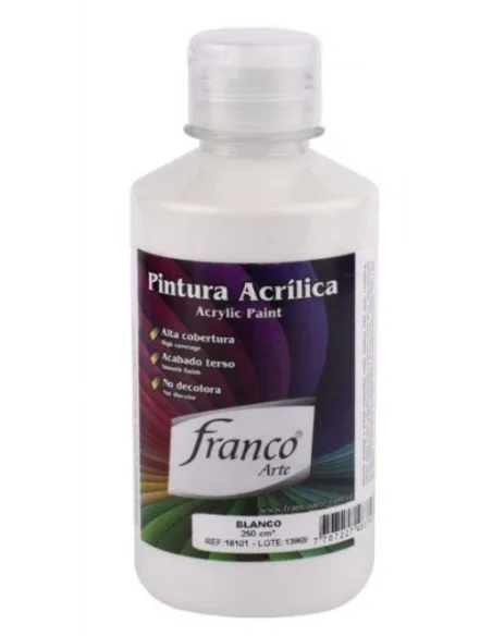 PINTURA FRANCO ACRILICA 250ML BLANCO