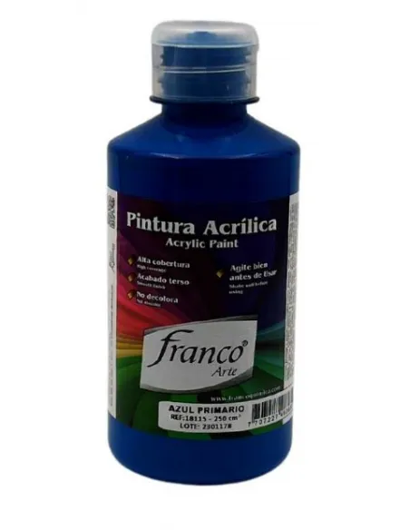 PINTURA FRANCO ACRILICA AZUL PRIMARIO 250ML