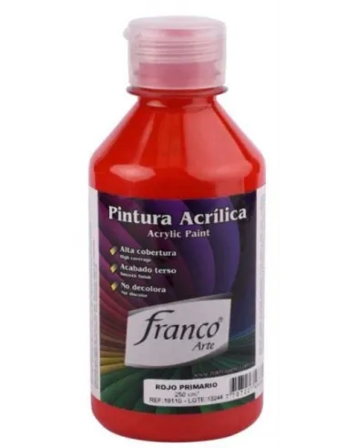 PINTURA FRANCO ACRILICA 250ML ROJO