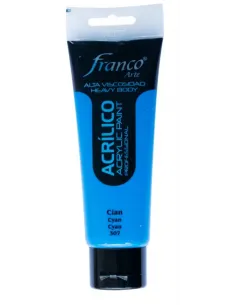 PINTURA FRANCO ACRILICA 100ML CYAN CELESTE