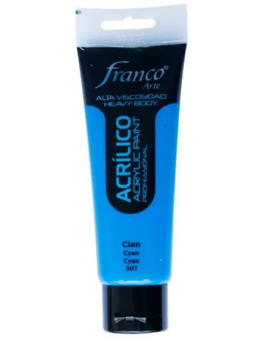 PINTURA FRANCO ACRILICA 100ML CYAN CELESTE