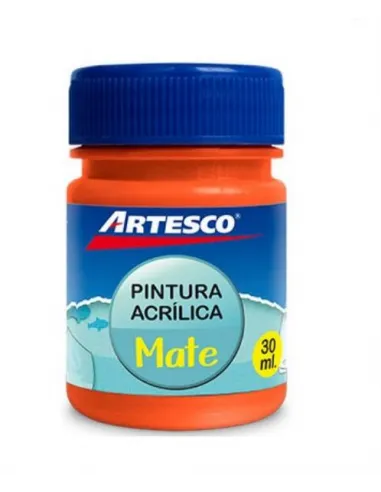 PINTURA ARTESCO ACRILICA MATE 30 ML. NARANJA