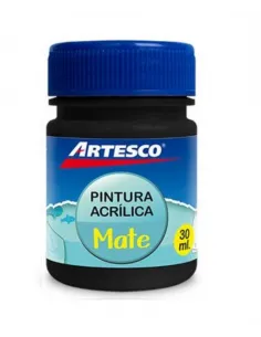 PINTURA ARTESCO ACRILICA MATE 30 ML. NEGRO