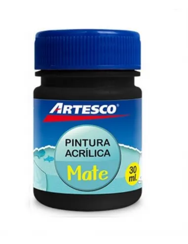 PINTURA ARTESCO ACRILICA MATE 30 ML. NEGRO