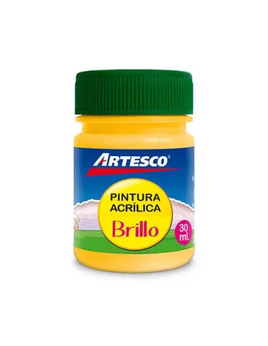 PINTURA ARTESCO ACRILICA BRILLANTE 30 ML. AMARILLO