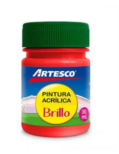 PINTURA ARTESCO ACRILICA BRILLANTE 30 ML. ROJO