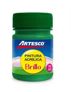 PINTURA ARTESCO ACRILICA BRILLANTE 30 ML. VERDE