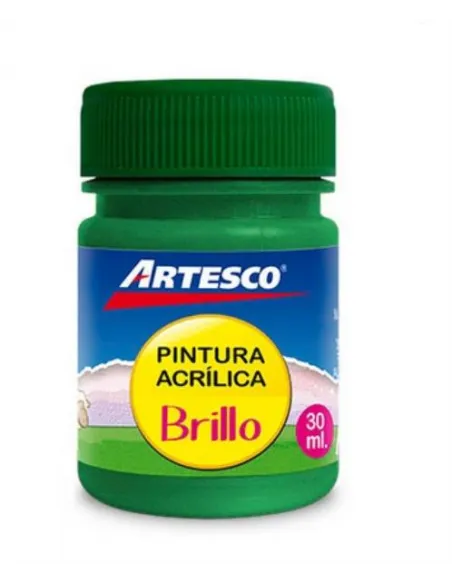 PINTURA ARTESCO ACRILICA BRILLANTE 30 ML. VERDE