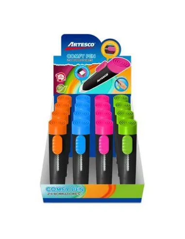 BORRADOR ARTESCO RETRACTIL COMFY PEN V/COLORES