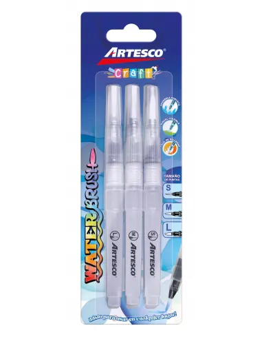 PINCEL ARTESCO DE AGUA WATER BRUSH X3UND