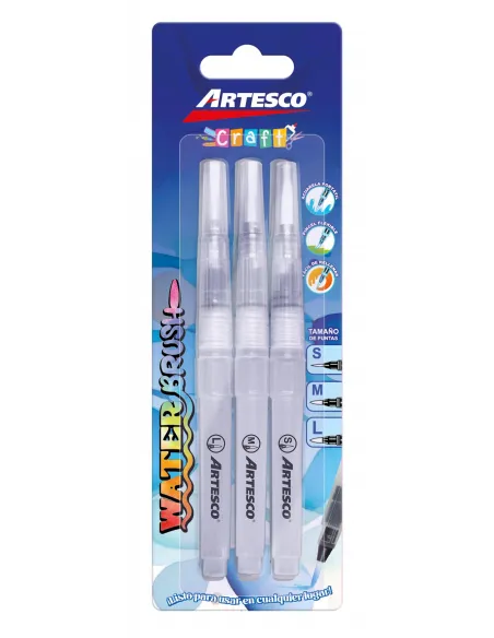 PINCEL ARTESCO DE AGUA WATER BRUSH X3UND