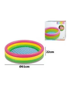 PISCINA INFLABLE ACOLCHONADO 57107NP/402386 LARGO61CM ALTO22CM ANCHO61CM
