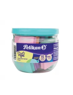 BORRADOR PELIKAN PASTEL SET X 15UND