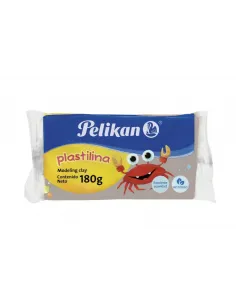 PLASTILINA PELIKAN 180GR GRIS
