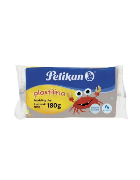 PLASTILINA PELIKAN 180GR GRIS