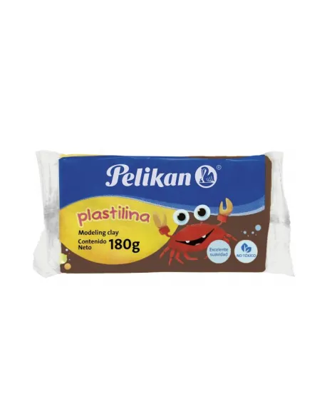 PLASTILINA PELIKAN 180GR CAFE