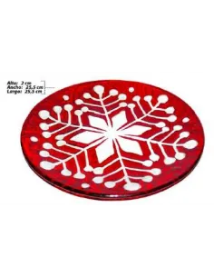 PLATO NAV.VIDRIO 25.5X25.5X1.5CM REF. AESXX1028