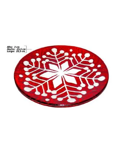 PLATO NAV.VIDRIO 25.5X25.5X1.5CM REF. AESXX1028