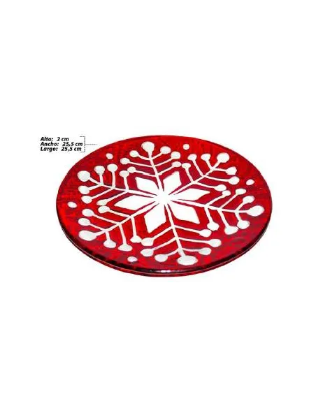 PLATO NAV.VIDRIO 25.5X25.5X1.5CM REF. AESXX1028