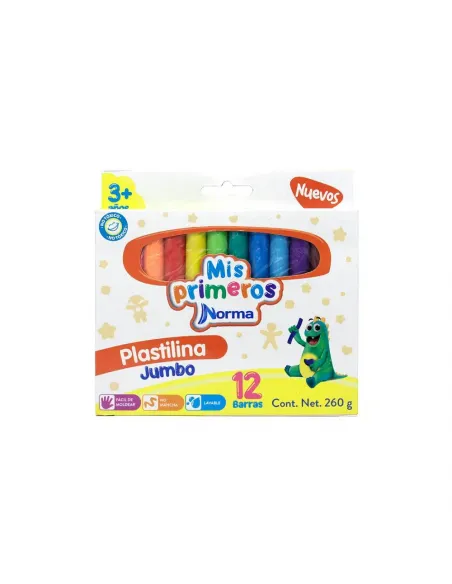 PLASTILINA NORMA JUMBO GIGANTE X12 (544231)