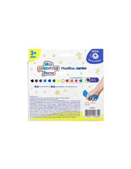 PLASTILINA NORMA JUMBO GIGANTE X12 (544231)