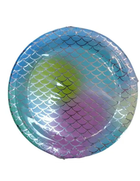 PLATOS SWH REDONDO ESTAMPADO SIRENA PEQ. 10UND 58J2T-31