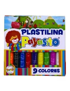 PLASTILINA PAYASITO 9COL CORTA