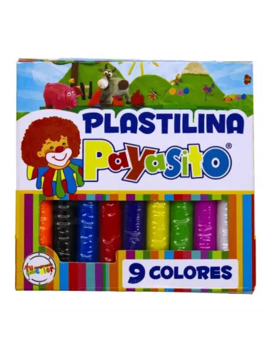 PLASTILINA PAYASITO 9COL CORTA