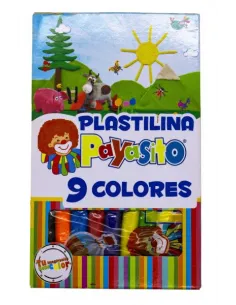 PLASTILINA PAYASITO 9COL LARGA