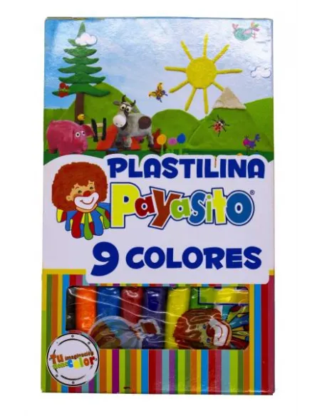 PLASTILINA PAYASITO 9COL LARGA