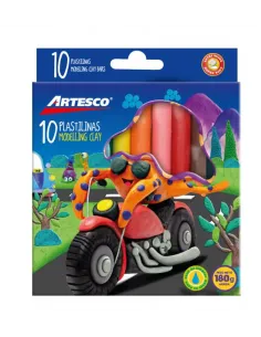 PLASTILINA ARTESCO JUMBO 10 COL 180GR