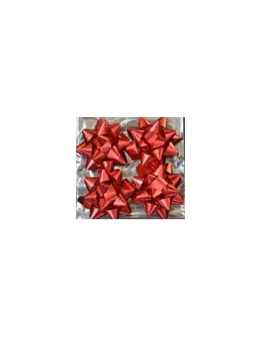 POMPO ESTRELLA  7 ROJO CON ADHESIVO SPLENDOR