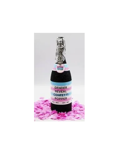 POPPER EXPLOSIVO BOTELLA BABY SHOWER ROSADO RA