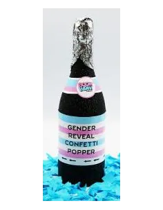 POPPER EXPLOSIVO BOTELLA BABY SHOWER CELESTE RA